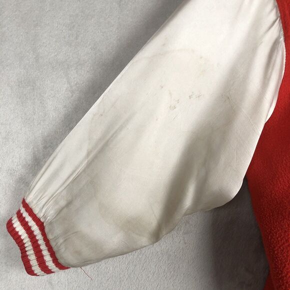 VTG REVOLUTION Turbo‎ Sportswear Varsity Jacket Sz S / M Satin Sleeve 1985 Japan - Picture 16 of 16